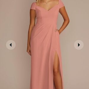 Elegant Pink Bridesmaid Dress